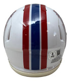 Warren Moon Signed Houston Oilers Mini Speed Helmet HOF 06 Inscribed BAS w/ Case