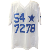 Doomsday II Defense Dutton White Jones Signed Pro Style XL Jersey Beckett 55450