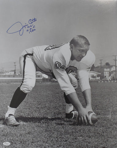 Jim Otto HOF Signed/Autographed 16x20 Photo Raiders JSA BA212455