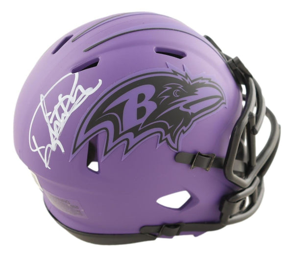 Derrick Henry Signed Baltimore Ravens Rave Mini Speed Helmet BAS