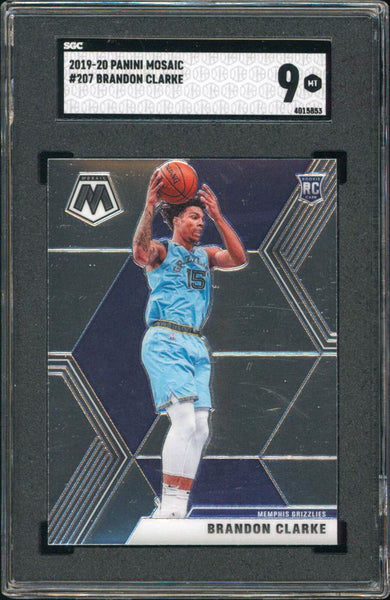 Grizzlies Brandon Clarke 2019 Panini Mosaic #207 Rookie Card Graded Mint 9! SGC