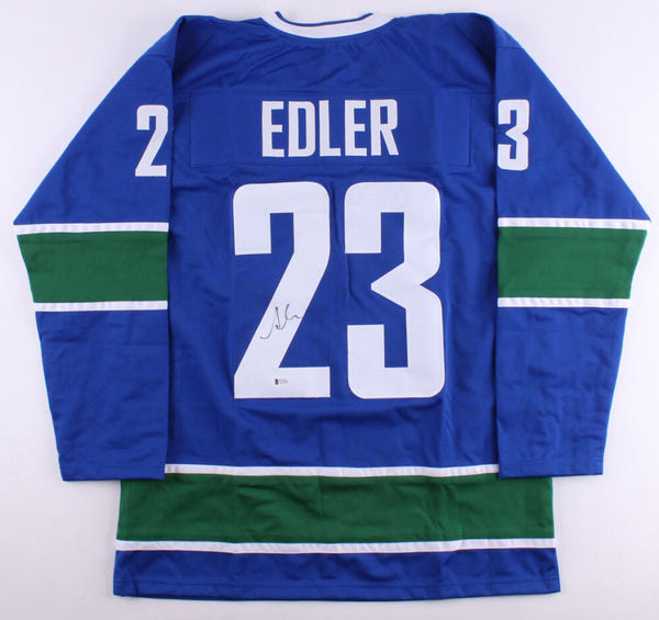 Alexander Edler Signed Canucks Jersey (Beckett COA) Playing career 2003-present