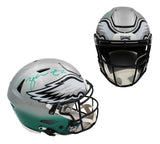 Zach Ertz Signed Philadelphia Eagles Speed Flex Auth Custom Gray/Green Helmet
