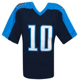 Vince Young Signed Blue Custom Football Jersey - (SCHWARTZ COA)