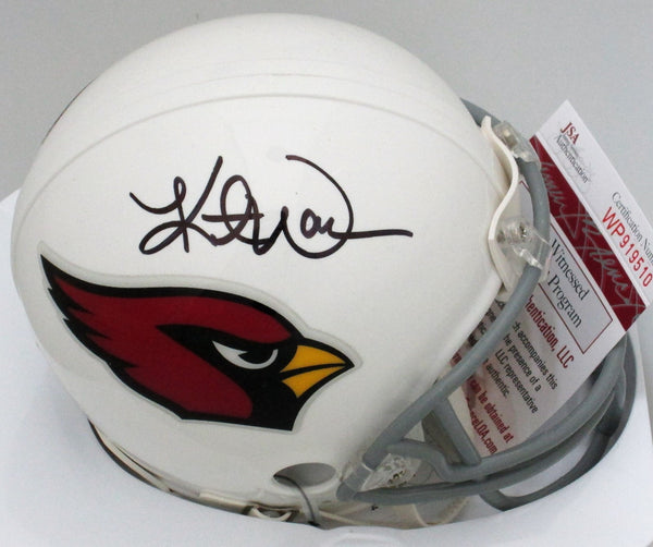 Cardinals Hall of Famer KURT WARNER Signed Mini Helmet AUTO SB MVP JSA COA