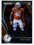 Joseph Ossai Autographed/Signed 21 Panini Prizm #150 Trading Card Beckett 50165