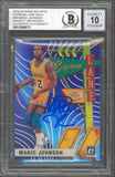 Magic Johnson Signed 2019 Donruss Optic Express Holo #20 Card Auto 10! BAS Slab