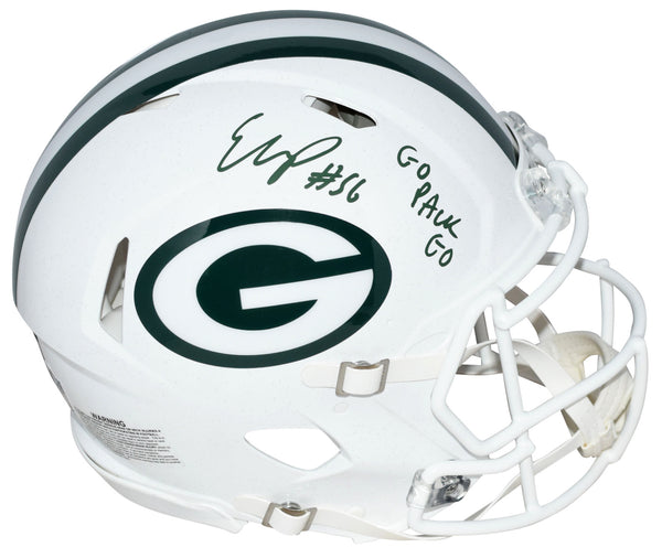 EDGERRIN COOPER SIGNED GREEN BAY PACKERS WHITE AUTHENTIC SPEED HELMET W/ GO PACK