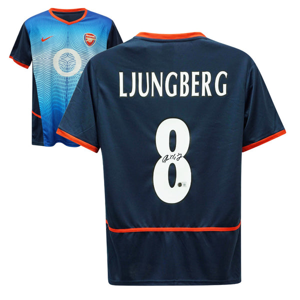 Freddie Ljungberg Signed Arsenal FC Away Soccer Jersey #8 with Beckett COA