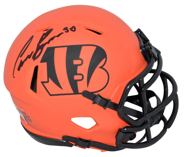 CHASE BROWN AUTOGRAPHED CINCINNATI BENGALS RAVE SPEED MINI HELMET BECKETT