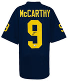 J.J. (JJ) McCarthy Signed Navy Custom College Football Jersey - (BECKETT COA)