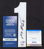 Mikal Bridges Signed Brooklyn Nets Jersey (PSA COA) 2xNCAA Champion Villanova