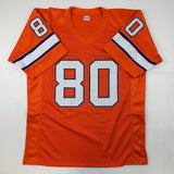 Autographed/Signed Rick Upchurch Denver Orange Football Jersey JSA COA