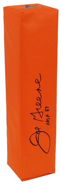 Joe Greene (STEELERS) Signed BSN Orange Endzone Pylon w/HOF'87 - (SCHWARTZ COA)