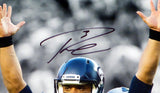 RUSSELL WILSON AUTOGRAPHED 16X20 PHOTO SEATTLE SEAHAWKS RW HOLO STOCK #106942