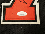 CHICAGO BULLS TONI KUKOC AUTOGRAPHED BLACK JERSEY "3X NBA CHAMP" JSA 215750