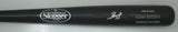 Martlins EDGAR RENTERIA Signed Louisville Slugger Engraved Black Bat Giants AUTO