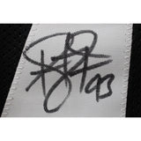 Troy Polamalu Autographed Pro Style sz XL Black Jersey Beckett Witness 50284