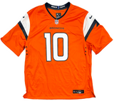 Bo Nix Denver Broncos Signed Orange Nike Game Jersey BAS Beckett