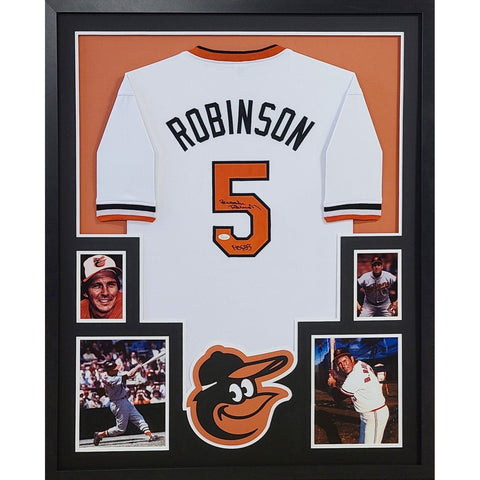 Brooks Robinson Autographed Signed Framed Baltimore Orioles Jersey JSA