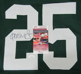 Dorsey Levens Green Bay Packers Signed Green Football Jersey Size XL JSA 142201