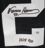 Franco Harris HOF Signed/Inscr Steelers Custom Football Jersey PSA/DNA 197430