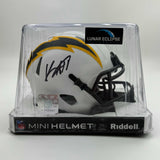 Autographed/Signed Keenan Allen LA Chargers Lunar Eclipse Mini Helmet BAS COA