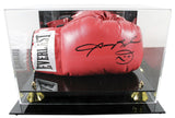 Sugar Ray Leonard Signed Red Right Hand Everlast Glove W/ Case BAS Witnessed