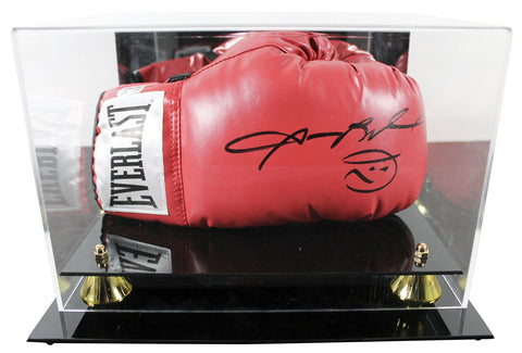 Sugar Ray Leonard Signed Red Right Hand Everlast Glove W/ Case BAS Witnessed