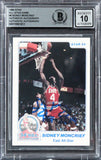 Bucks Sidney Moncrief Signed 1984 Star All-Star Game #8 Card Auto 10! BAS Slab