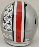 JUSTIN FIELDS AUTOGRAPHED OHIO STATE SPEED FULL SIZE HELMET BECKETT 190011