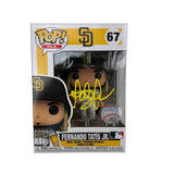 Autographed/Signed Fernando Tatis Jr. Padres #67 Funko Pop MLB Figurine BAS COA