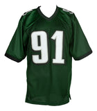 Fletcher Cox Signed Custom Green Pro Style Football Jersey JSA ITP