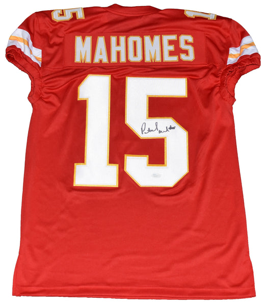 PATRICK MAHOMES SIGNED KANSAS CITY CHIEFS #15 RED JERSEY - ROOKIE SIGNATURE