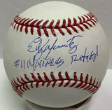 Mariners EDGAR MARTINEZ Signed Official MLB Baseball AUTO w/ "#11 Retired" JSA