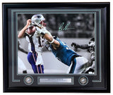 Brandon Graham Signed Framed 16x20 Eagles SB52 Spotlight Strip Sack Photo JSA
