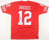 John Brodie Signed San Francisco 49ers Jersey (Beckett) 1970 NFL MVP Award / Q.B