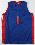 Chauncey Billups Signed Detroit Pistons Jersey (JSA COA) 5xAll Star Point Guard