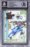 Cowboys Emmitt Smith Signed 1990 Action Packed All-Madden #9 Card BAS Slabbed