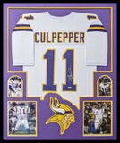 FRAMED MINNESOTA VIKINGS DAUNTE CULPEPPER AUTOGRAPHED SIGNED JERSEY JSA COA