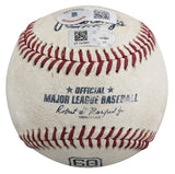 Rangers Marcus Semien Signed Game Used Robert Manfred OML Baseball BAS #BL72002