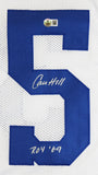 Calvin Hill "ROY 1969" Authentic Signed White Pro Style Jersey BAS Witnessed