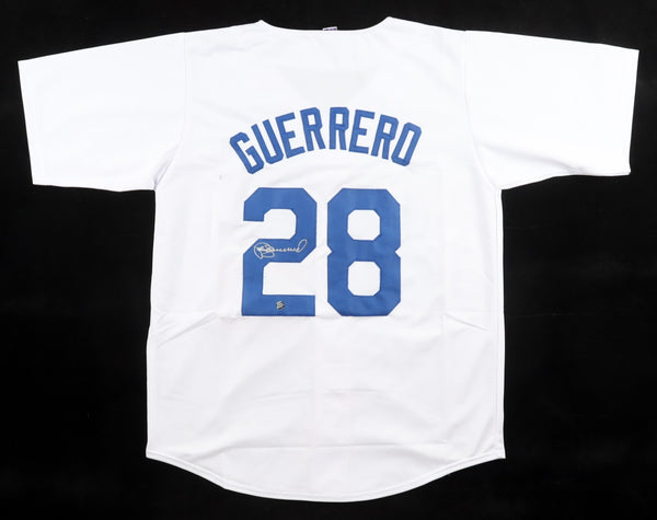 Pedro Guerrero Signed Los Angeles Dodgers Jersey (All World) 1981 W.S. Co-MVP