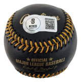 Luis Robert New York Mets Signed In Orange Official Black Leather Baseball BAS