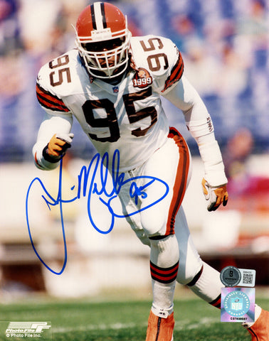 Jamir Miller Autographed Cleveland Browns 8x10 Photo Beckett 45596
