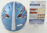Tyjae Spears Signed Tennessee Titans Flash Alternate Speed Mini Helmet (JSA) R.B