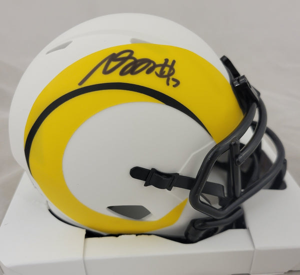 DAVANTE ADAMS SIGNED LA RAMS LUNAR ECLIPSE SPEED MINI HELMET BECKETT QR