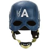 Chris Evans Autographed Marvel Captain America 1:1 Scale Prop Replica Helmet
