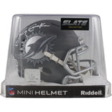 Larry Csonka Autographed Miami Dolphins Slate Mini Helmet Beckett Witness 49221