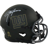 Lawrence Taylor Autographed New York Giants 25 STS Mini Helmet Beckett W 55043